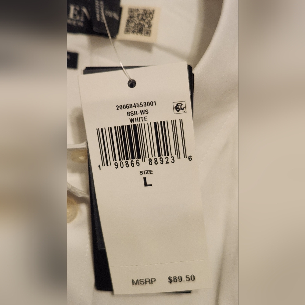 Lauren Ralph Lauren Classic Fit Easy Care Cotton Shirt. White. Size L. NWT - Picture 5 of 9